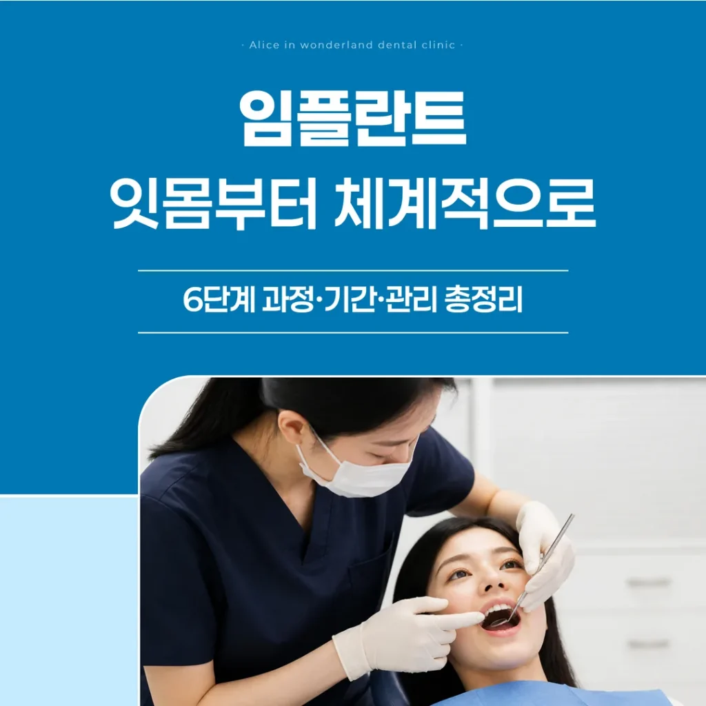 성북구 임플란트, 잇몸부터 체계적으로 — 6단계 과정·기간·관리 총정리