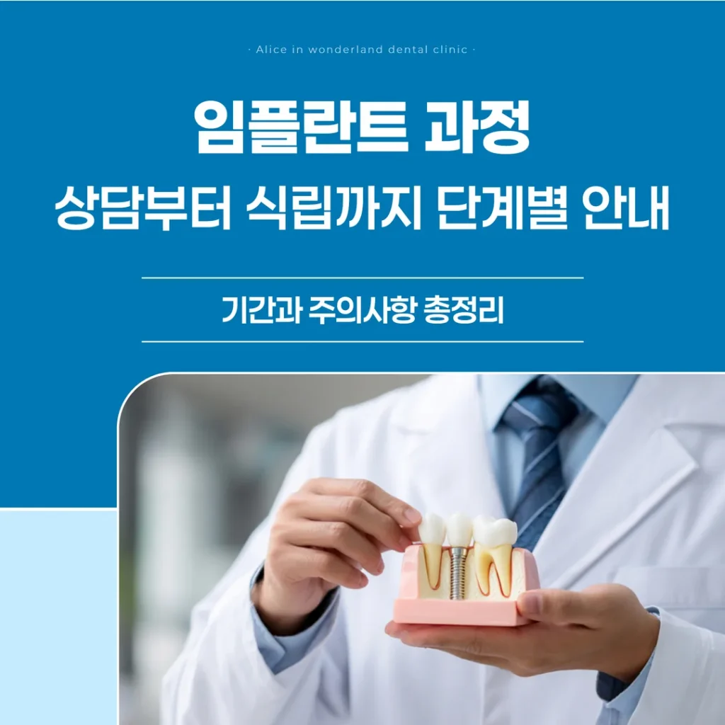 임플란트 과정, 상담부터 식립까지 단계별 안내 — 기간과 주의사항 총정리